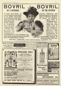 Advertising spread from The Graphic Christmas Number 1896 by English School