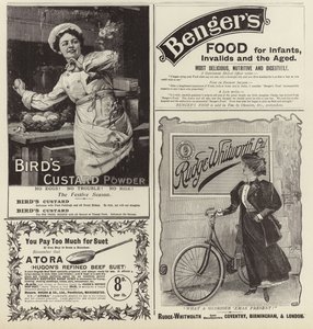 Advertising spread from The Graphic Christmas Number 1896 by English School