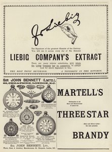 Advertising spread from The Graphic Christmas Number 1897 by English School