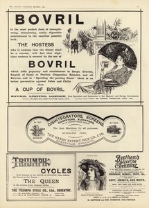 Advertising spread from The Graphic Christmas Number 1897