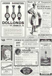 Advertising spread from The Sphere by English School