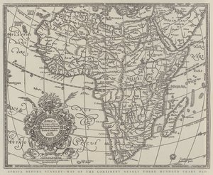 Africa before Stanley, Map of the Continent nearly Three Hundred Years Old by English School