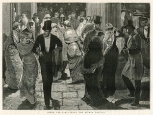 After the Play - Under the Lyceum Portico by English School