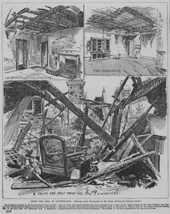 Aftermath of the fire at Sandringham, Norfolk