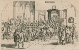 Aldridges Horse Repository, west side of St Martins Lane, near Long Acre by English School