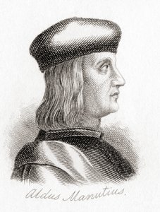 Aldus Pius Manutius by English School