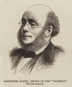 Alexander Russel, Editor of The "Scotsman" (engraving) by English School