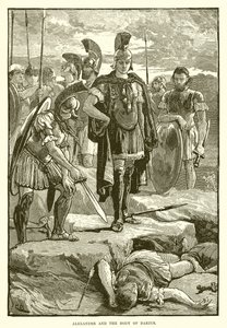 Alexander and the Body of Darius by English School
