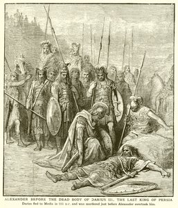 Alexander before the Dead Body of Darius III, the Last King of Persia by English School