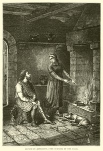 Alfred in adversity, the burning of the cakes by English School