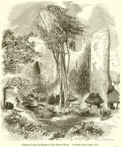 Allington Castle, the Residence of Sir Thomas Wyatt. Forfeited to the Crown, 1554 by English School