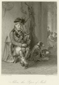 Allon, the Piper of Mull by English School