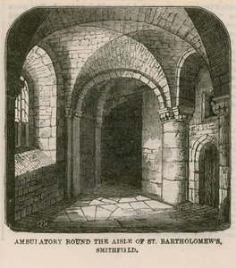 Ambulatory Round the Aisle of Saint Bartholomew by English School