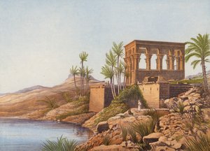 An Egyptian Temple by the River Nile, Philae by English School