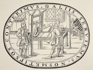 An English Printing Office, 1619