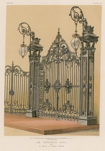 An Entrance Gate (by W Baily and Sons, London) by English School