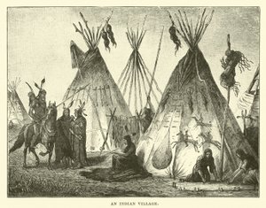 An Indian Village by English School