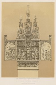 An Ivory Carved Triptych by English School
