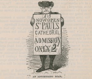 An Advertising Dean; Cartoon by English School