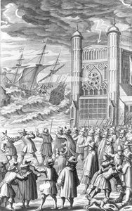 An allegory of the events surrounding King Charles I in 1649
