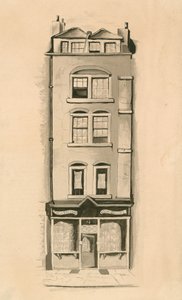 18 Strand, Westminster, London, birthplace of Charles Matthews, comedian by English School