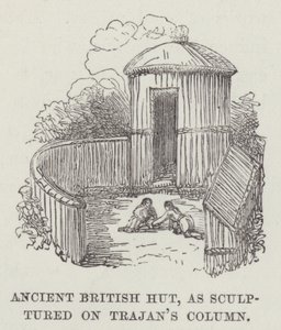 Ancient British hut, as sculptured on Trajan