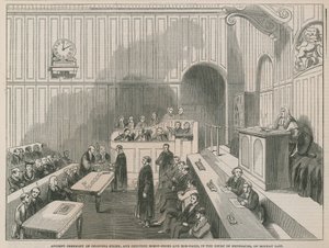 Ancient Ceremony of Chopping Sticks and Counting Horse Shoes and Hobnails in the Court of Excise by English School