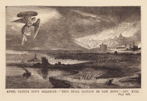 Angel Casting a Millstone Down into the Sea