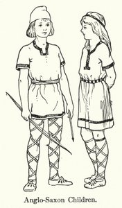 Anglo-Saxon Children by English School