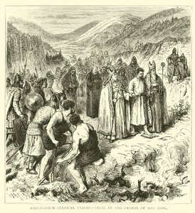 Anglo-Saxon clerical usages, trial by the ordeal of hot iron