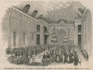 Anniversary Dinner of the Royal Freemasons School for Female Children at Freemasons Hall by English School