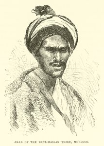 Arab of the Beni-Hassan Tribe, Morocco by English School