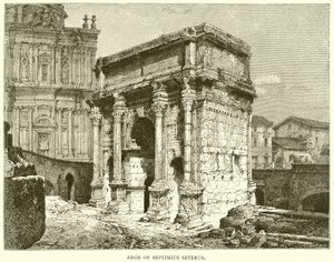 Arch of Septimius Severus by English School