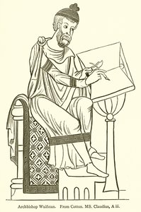 Archbishop Wulfstan by English School