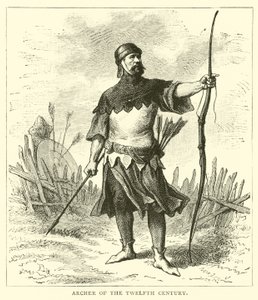 Archer of the twelfth century by English School