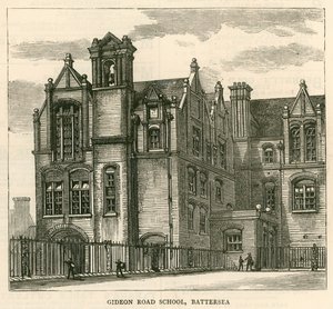 Architecture of the London School Board: Gideon Road School, Battersea, London by English School