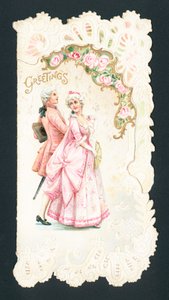 Aristocratic couple by English School