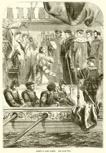Arrest of Anne Boleyn by English School