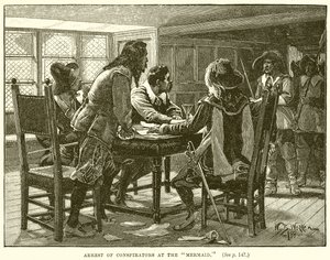 Arrest of Conspirators at the Mermaid by English School