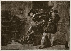 Arrest of Guy Fawkes, Illustration from Cassell