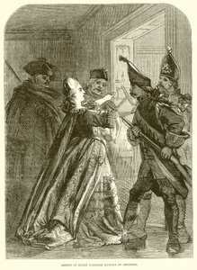 Arrest of Queen Caroline Matilda of Denmark by English School