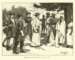 Arrest of Ziegenbalg by English School