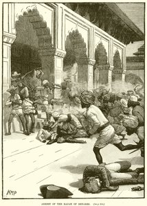 Arrest of the Rajah of Benares by English School