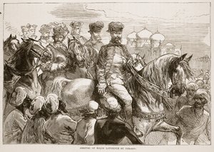 Arrival of Major Lawrence at Coilady, Illustration from Cassell