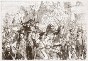 Arrival of the Wittemberg theologians at Leipsic by English School