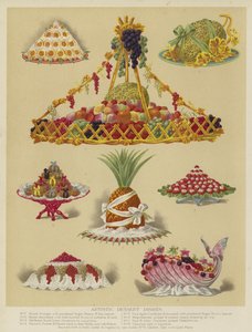 Artistic Dessert Dishes by English School