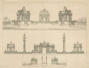 Artists Impressions for Monuments by English School