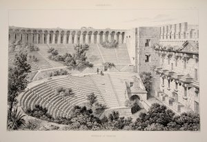Aspendu - Interior of Theatre, pub. 1863 Lithograph by English School