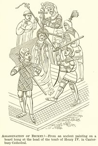 Assassination of Becket by English School