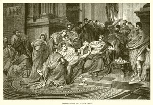 Assassination of Julius Caesar by English School